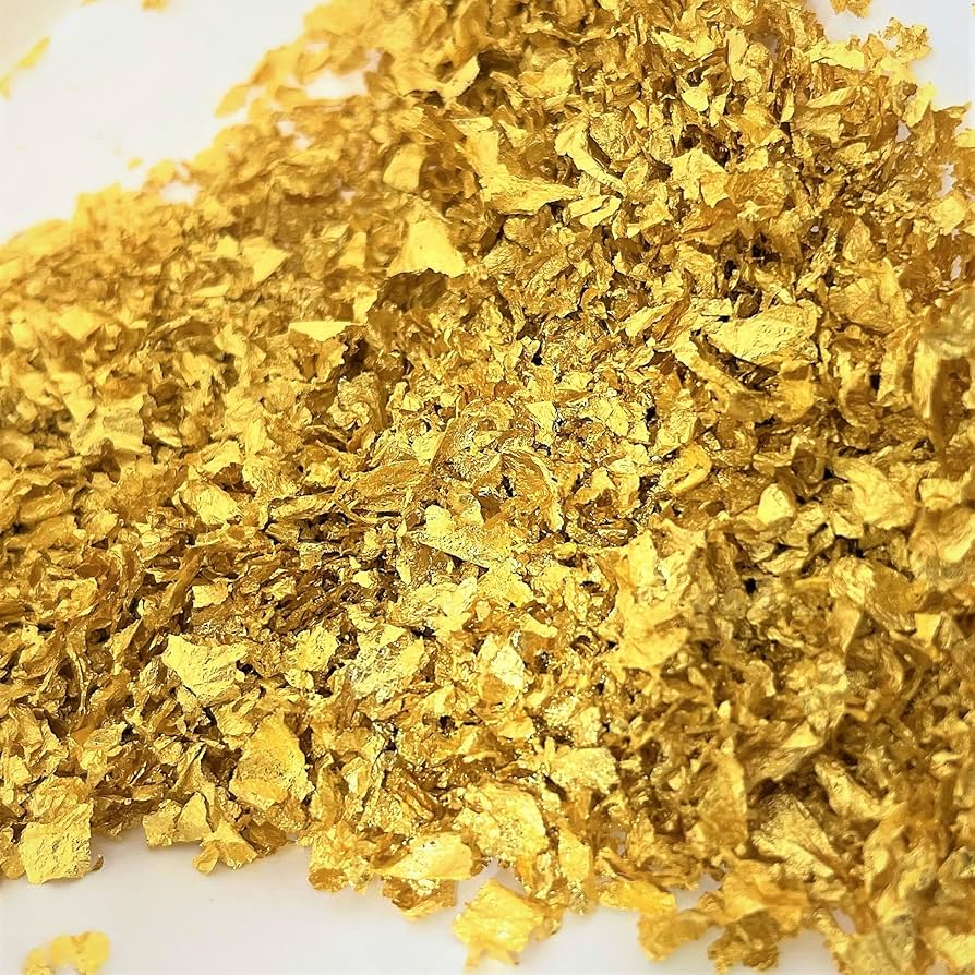Amazon.co.jp: 【日本製】食用金箔 1g 5mm角 大容量 金箔 食用
